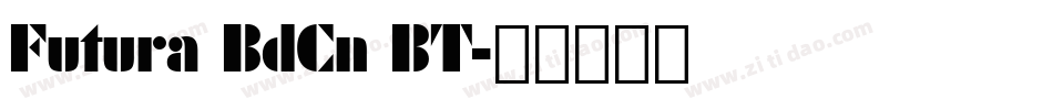 Futura BdCn BT字体转换
